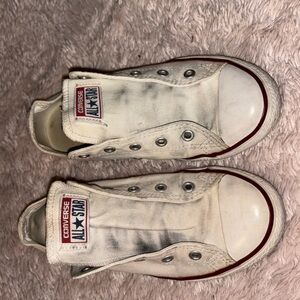 Converse White Slip-On Sneakers